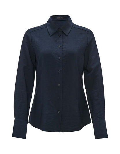 OPUS Blusenshirt Damen Leicht Tailliert Langarm Webware