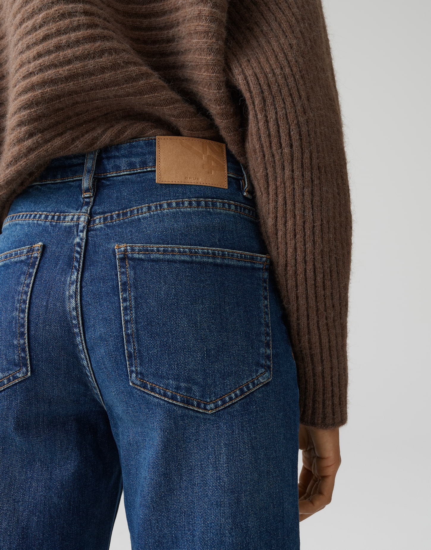OPUS Damen Jeans Hose Straight Fit Denim elastischer Stoff