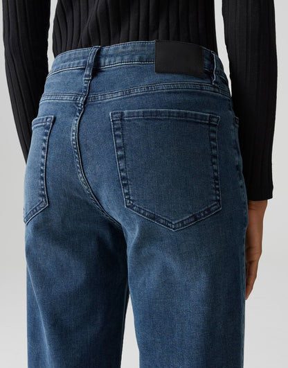 OPUS Damen Jeans Hose Straight Fit Denim Stretch 5-Pocket-Design