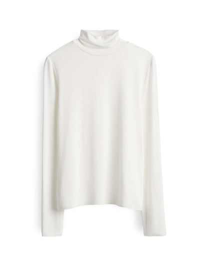 Someday Damen Rollkragen Langarmshirt figurbetont Jersey