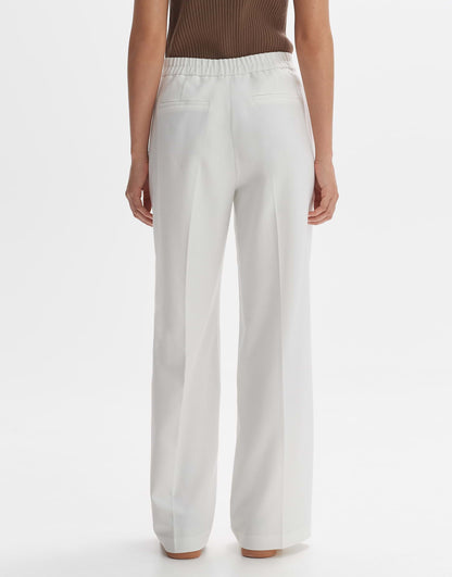 OPUS Wide Leg Canvas Hose Damen Dunkelblau