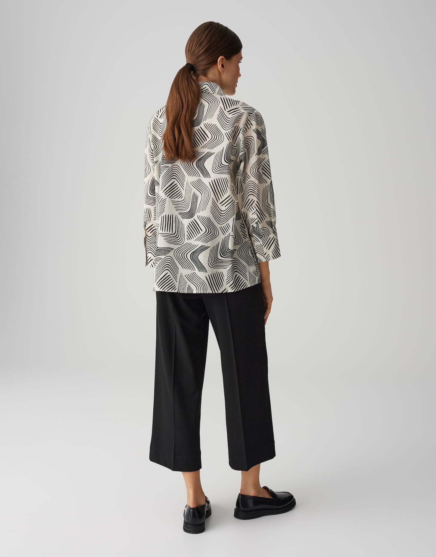 OPUS Lockeres Damen Blusenshirt mit Hemdblusenkragen