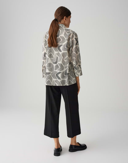 OPUS Lockeres Damen Blusenshirt mit Hemdblusenkragen