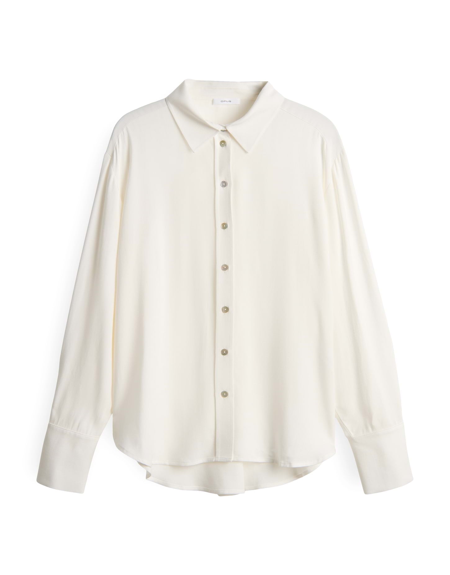 OPUS Hemdbluse Damen Langarm Webware Faltendetail Viskose