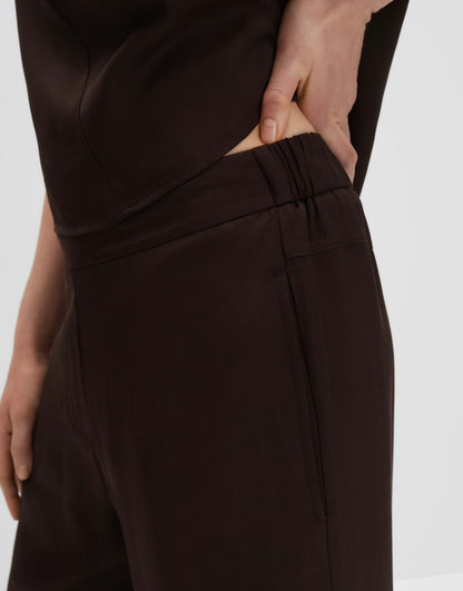 Someday Damen Hose Twillmuster Bequeme Passform Viskose Gummibund