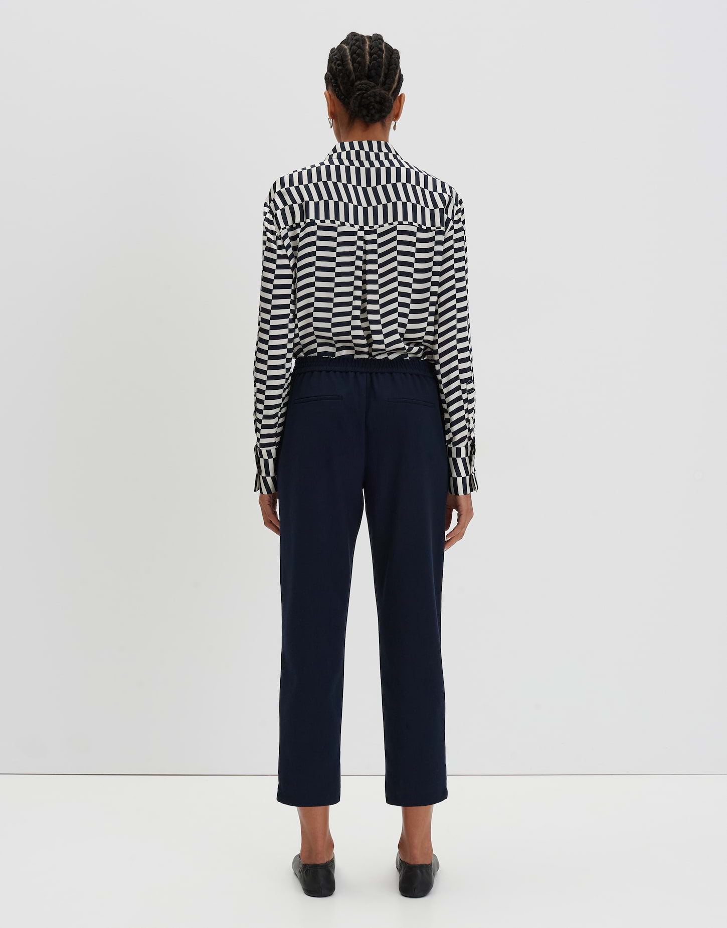 Fashionista Cropped Hose Damen Bequem Stretchy