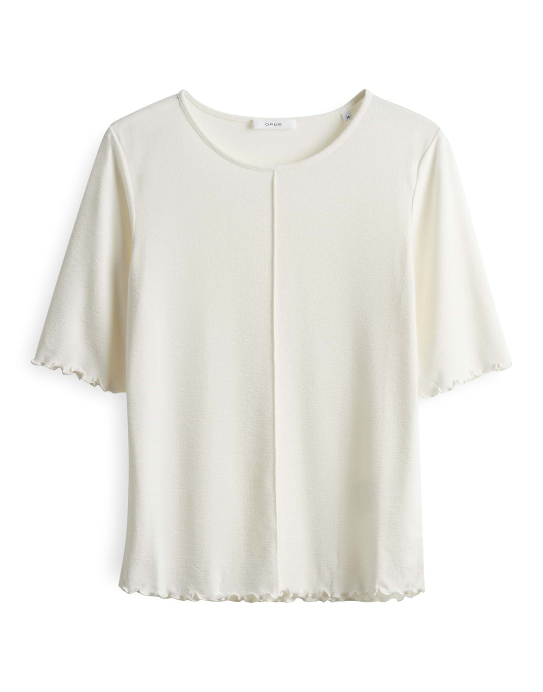 OPUS Damen T-Shirt schmale Passform Halbarm meliert weicher Griff