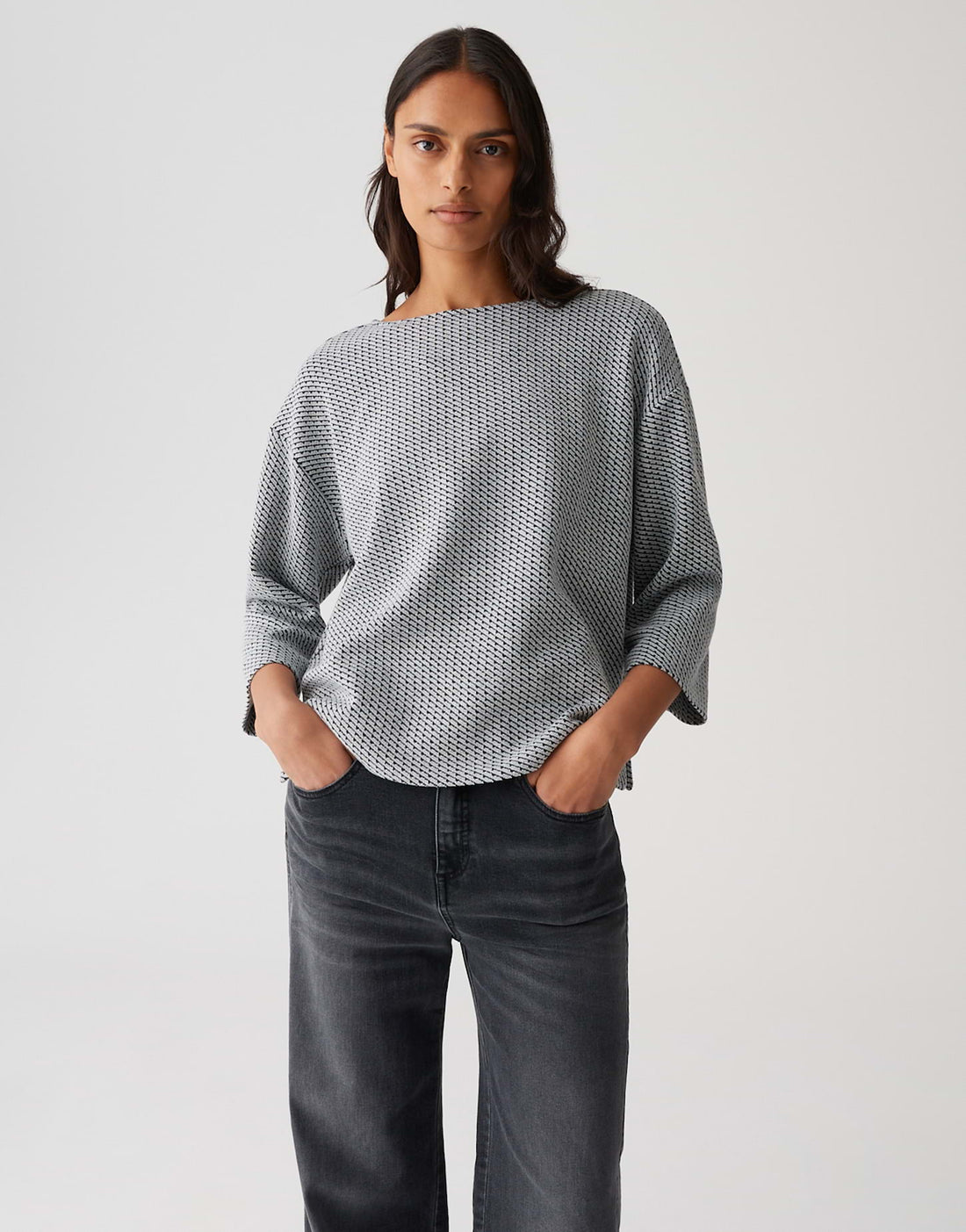 OPUS U-Boot-Ausschnitt Damen Sweatshirt 3/4 Arm