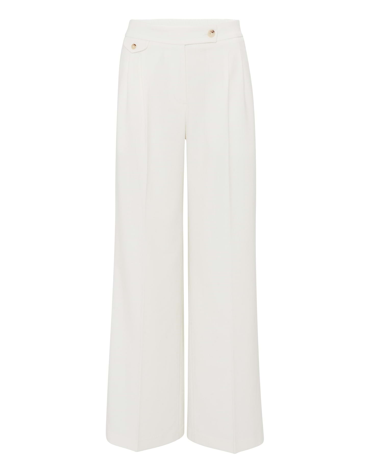 OPUS Wide Leg Canvas Hose Damen Dunkelblau