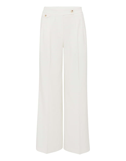 OPUS Wide Leg Canvas Hose Damen Dunkelblau