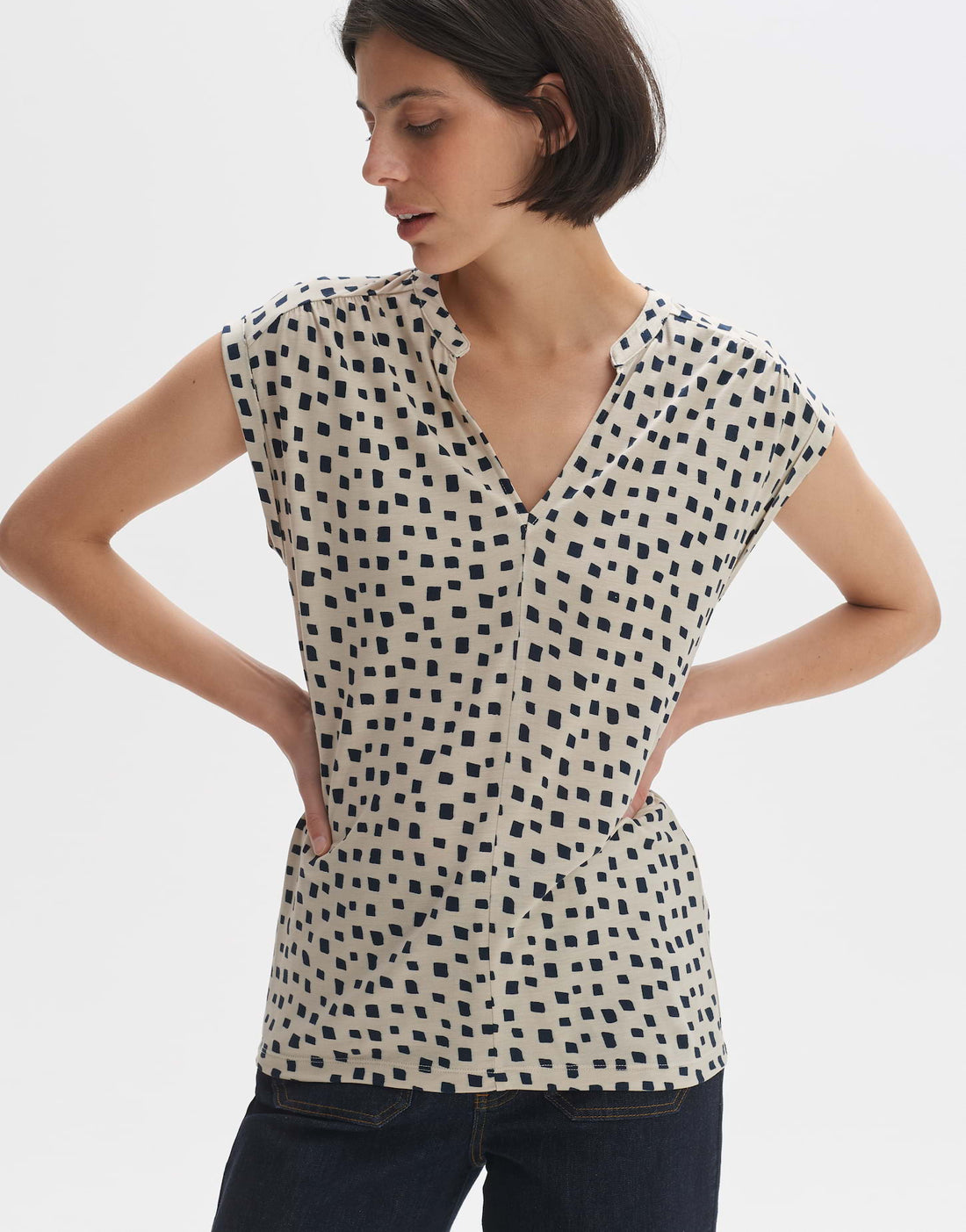 OPUS Blusenshirt Damen Leicht und Pflegeleicht