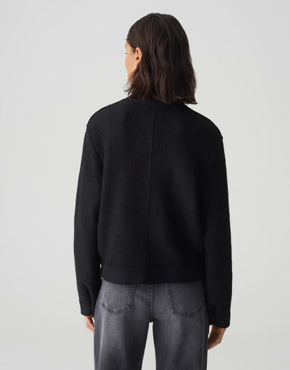 OPUS Strickpullover Damen Wollmix Stehkragen
