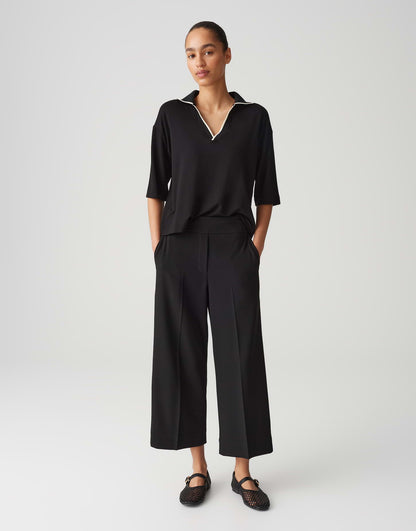 OPUS Damen Polo-Shirt Halbarm V-Ausschnitt