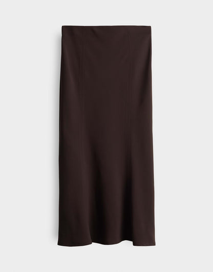 Someday Damen A-Linie Midi-Kleid glatter Griff