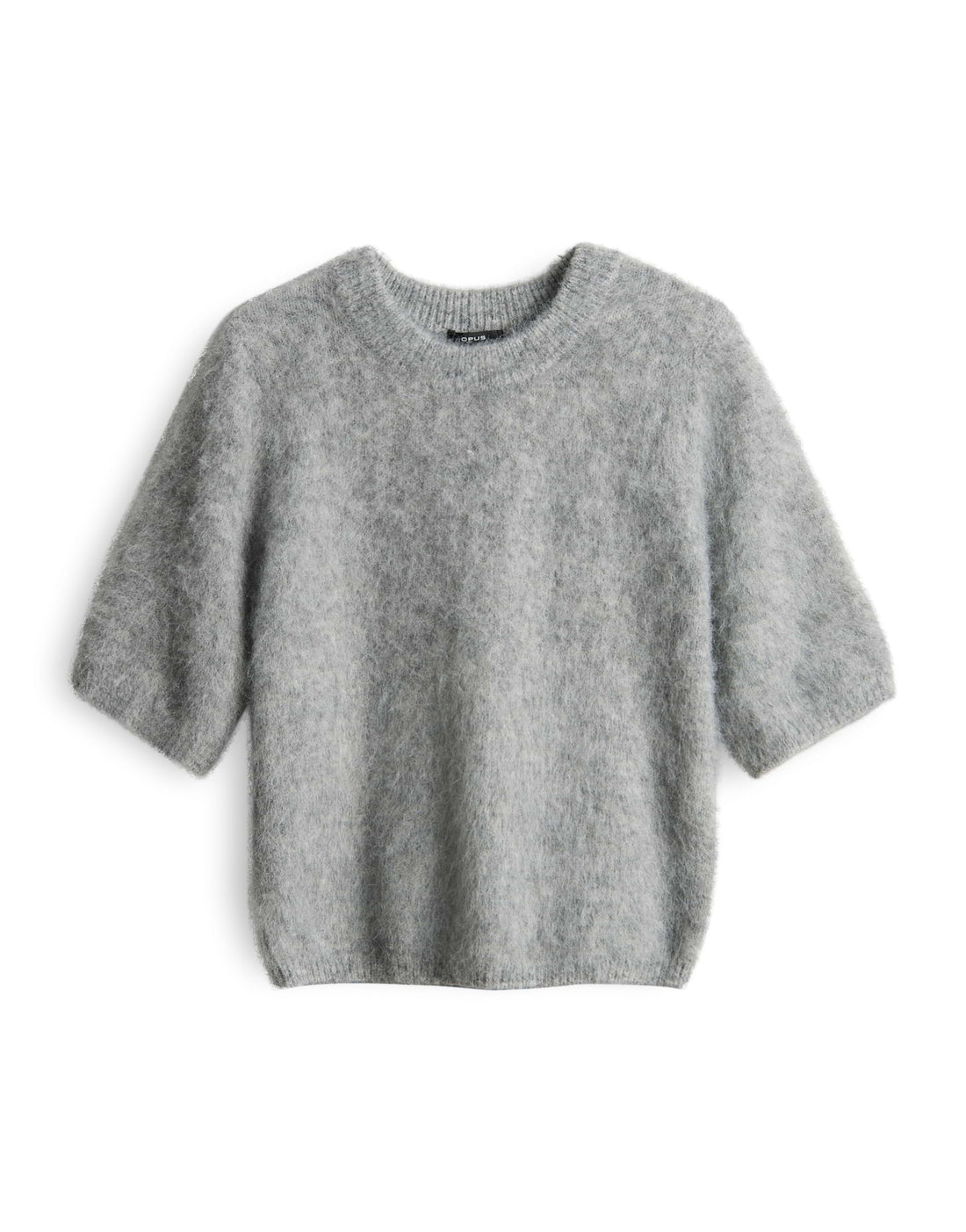 OPUS Damen Pullover Halbarm Rundhalsausschnitt Strick flauschiger Griff