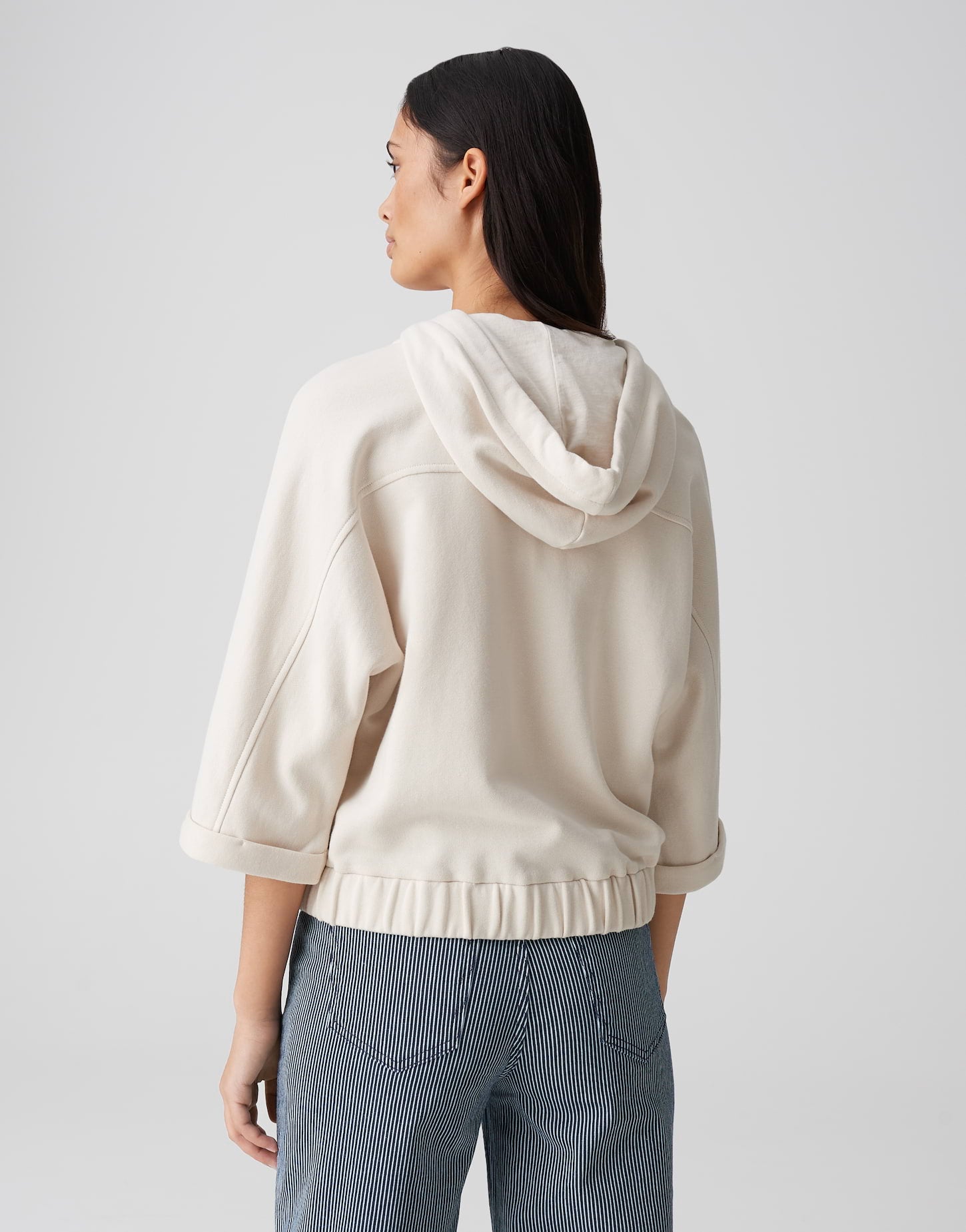 OPUS Hoodie Damen Kapuzenpullover mit Batwing Fit