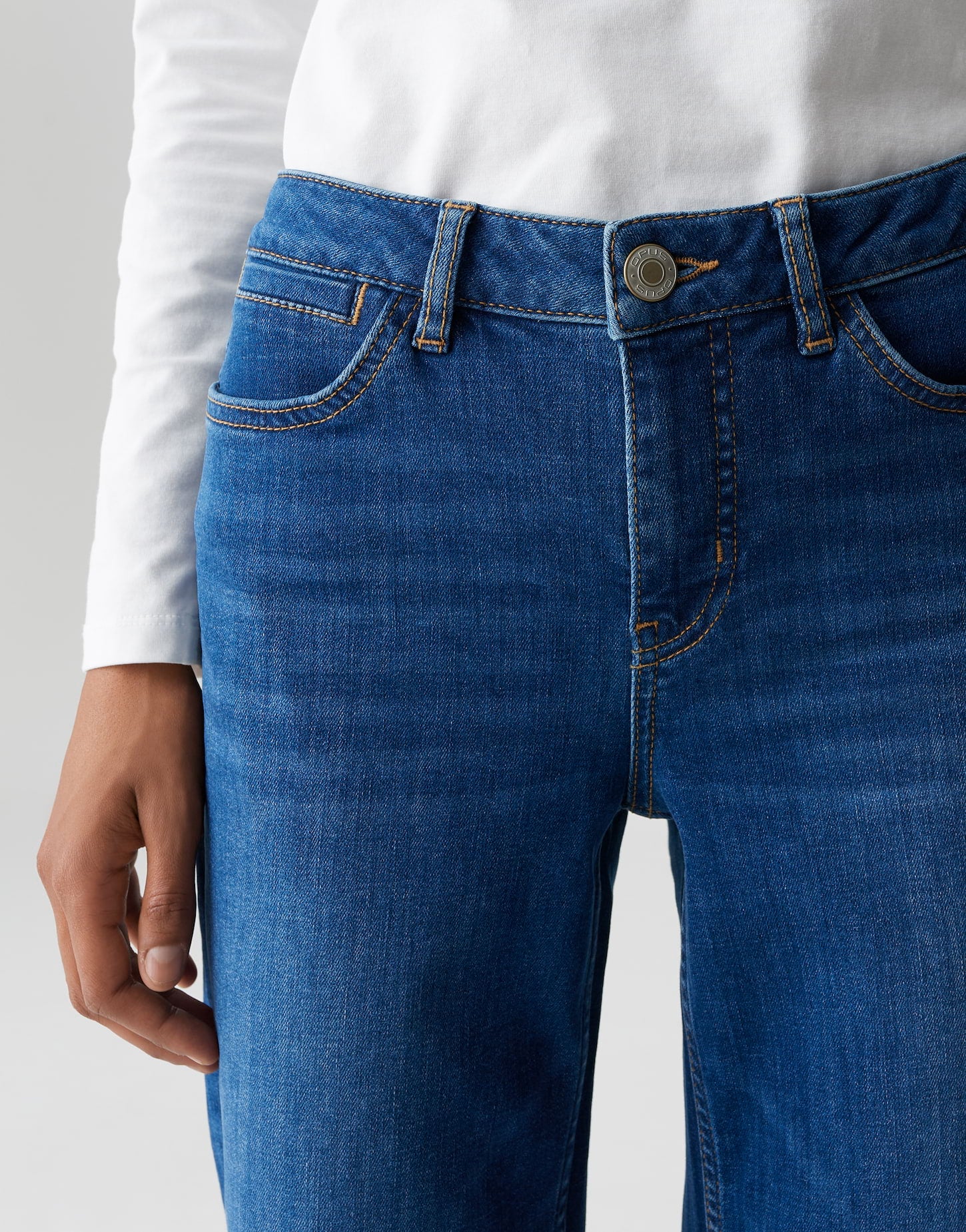 OPUS Authentic Denim Damen Jeans Slim Fit Stretchhose