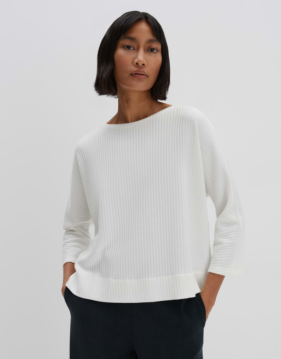 Moderna Fledermausärmel T-Shirt Damen Lockere Passform