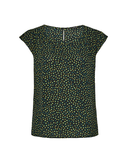 OPUS Blusenshirt Damen mit Punkteprint und Schlitz