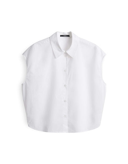 Someday Damenbluse Hemdblusenkragen Kurzarm O-Form