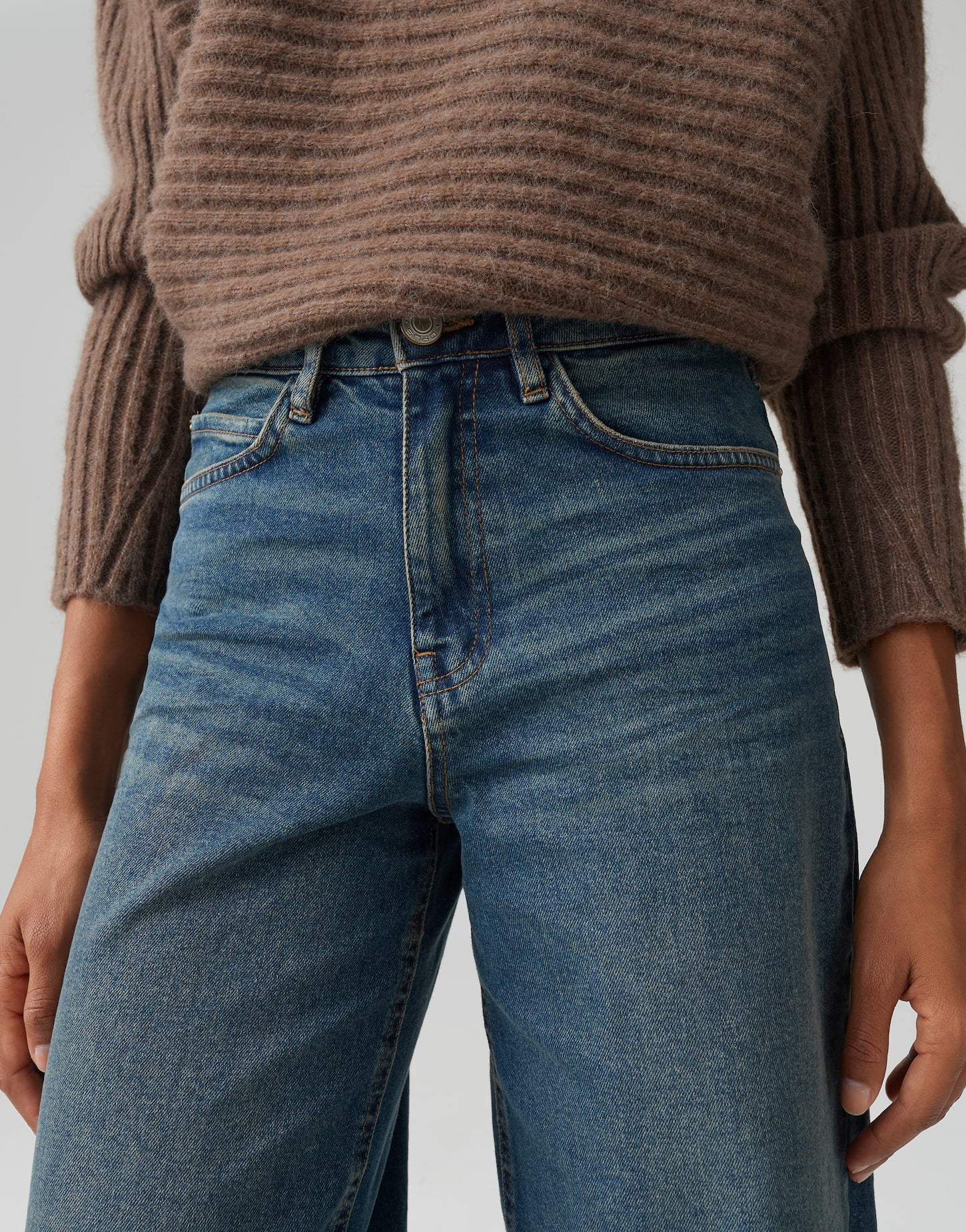 OPUS Denim Damen Hose Slim Fit Stretch Baumwolle L28