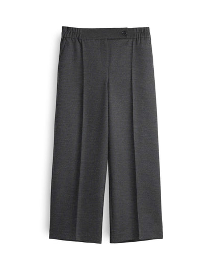 Webware Damen Hose mit ovalem Beinverlauf und Bügelfalten