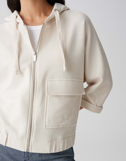 OPUS Hoodie Damen Kapuzenpullover mit Batwing Fit