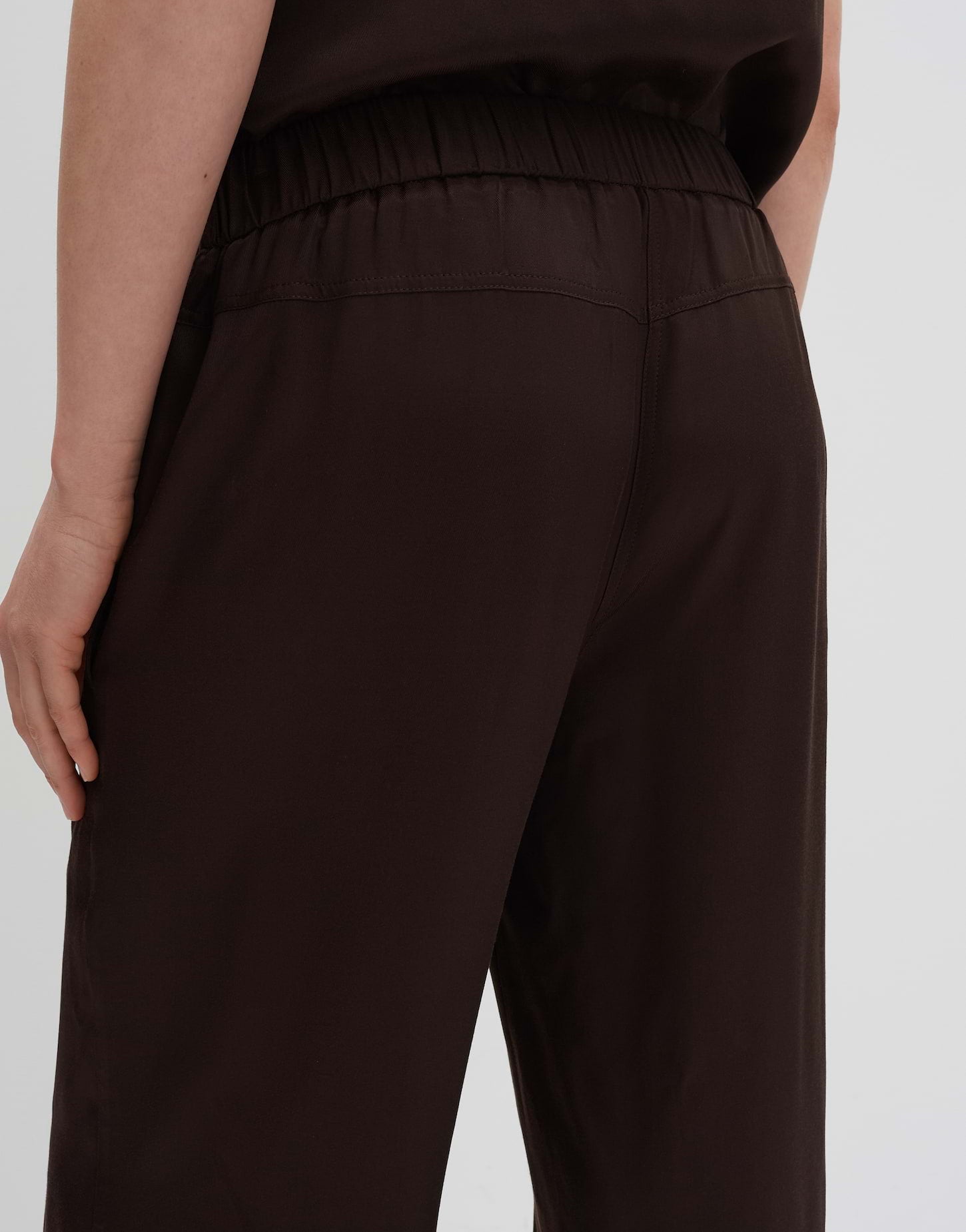 Someday Damen Hose Twillmuster Bequeme Passform Viskose Gummibund