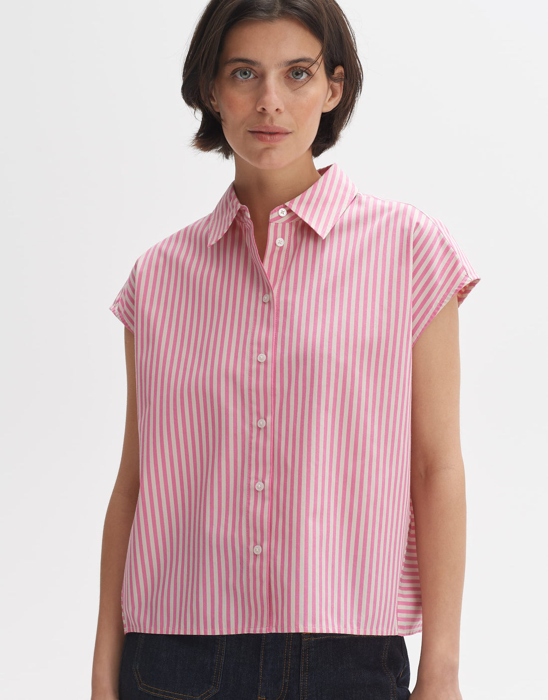 OPUS Damen Bluse Langarm Baumwolle Polyester Elegant