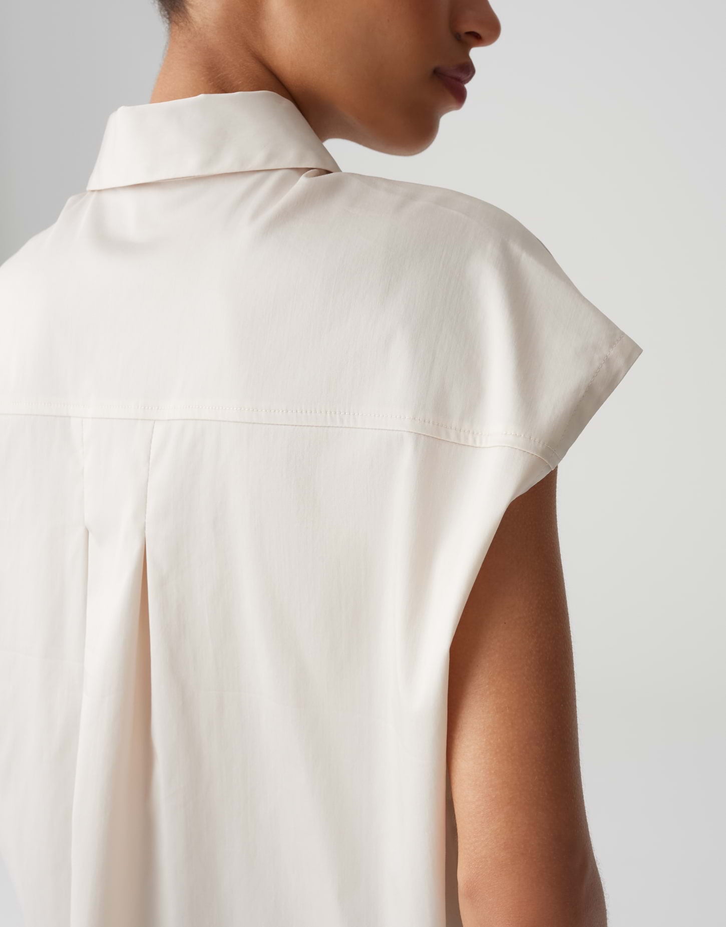 OPUS Hemdbluse Damen Kurzarm Webware elastisch Baumwolle