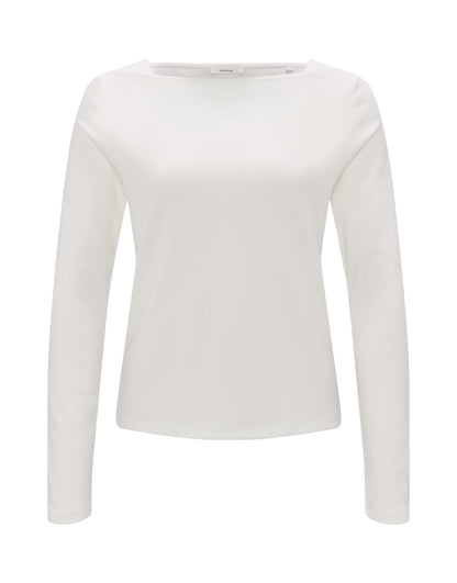 OPUS Langarmshirt Damen schwarz-weiß gestreift