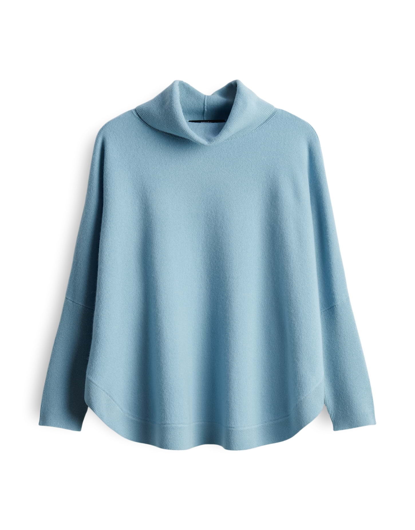 Rollkragenpullover Damen Feinstrick Voluminös 3/4 Arm Wolle Kaschmir