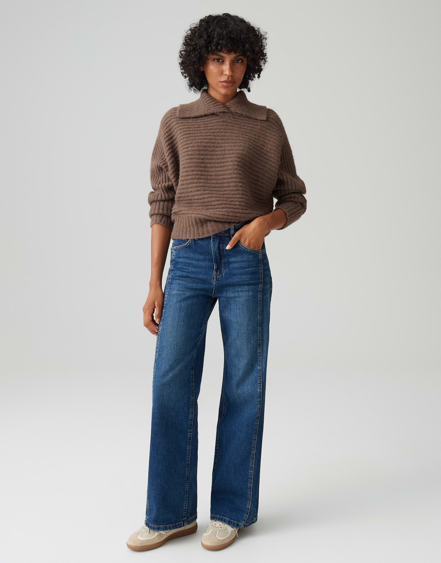 OPUS Damen Jeans Hose Straight Fit Denim elastischer Stoff