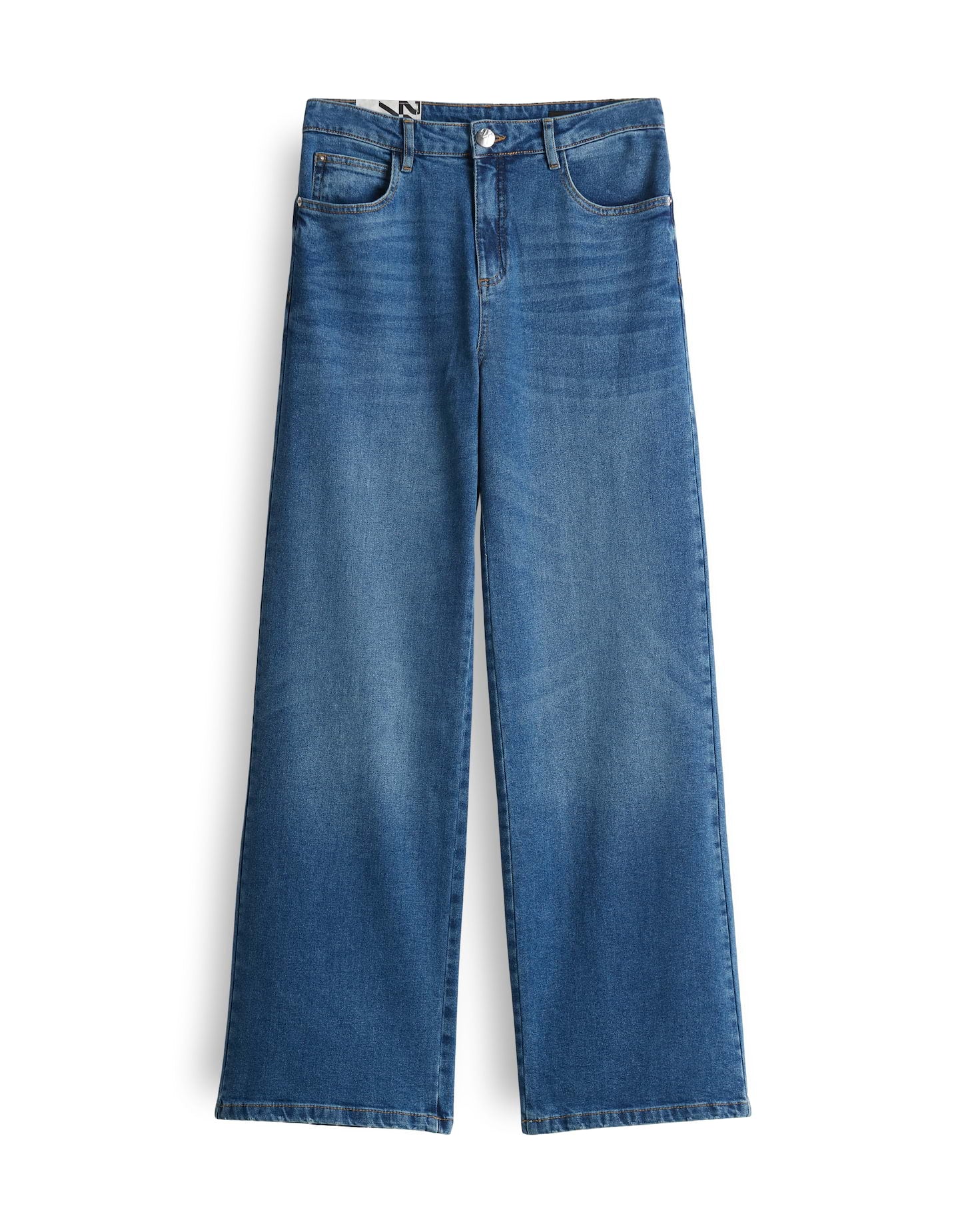 OPUS Wide Leg High Rise Denim Jeans Damen Stretch Base