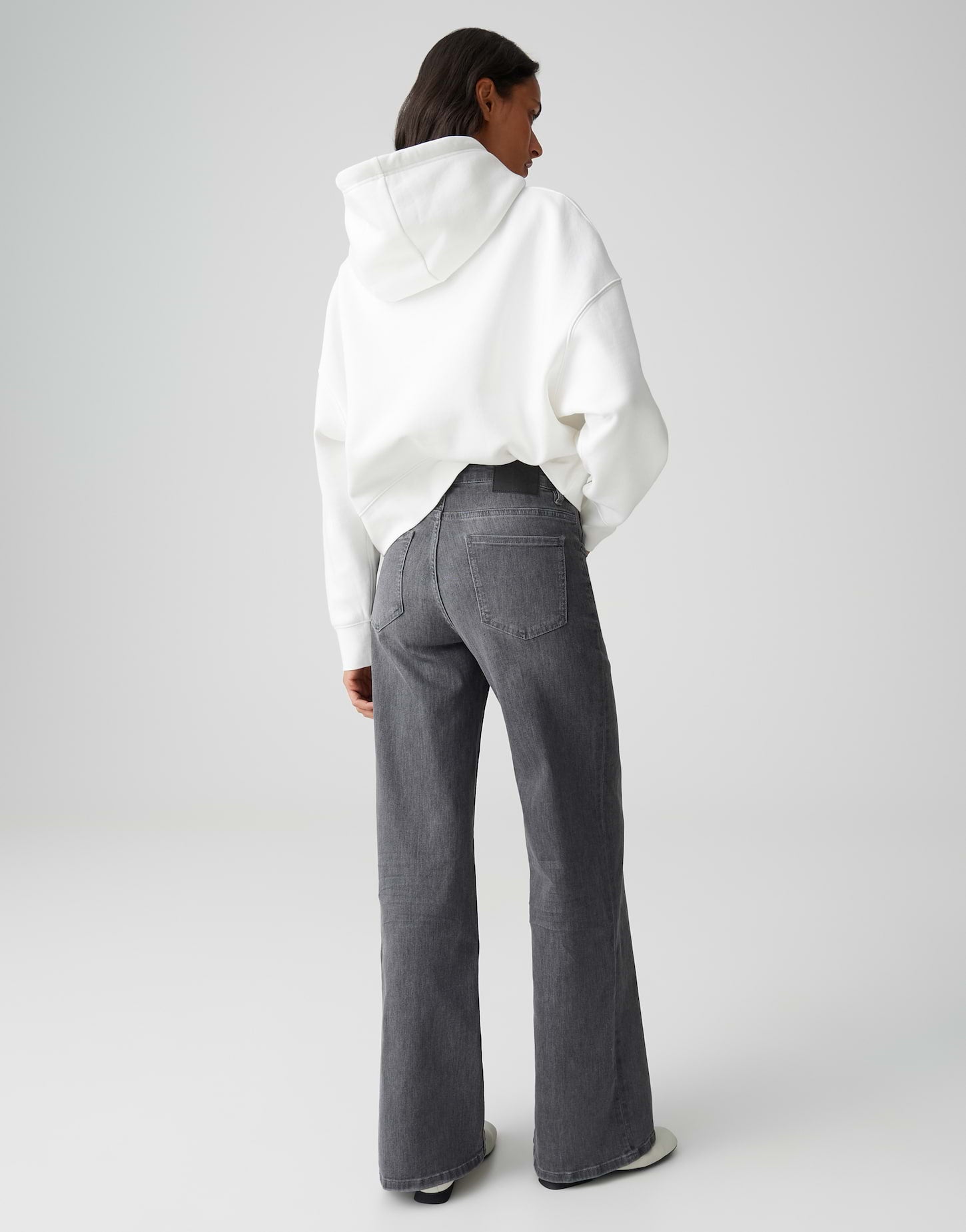 OPUS Mid Rise Damen Jeans Long Crinkle-Effekte