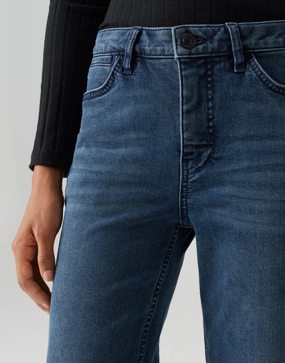OPUS Damen Jeans Hose Straight Fit Denim Stretch 5-Pocket-Design