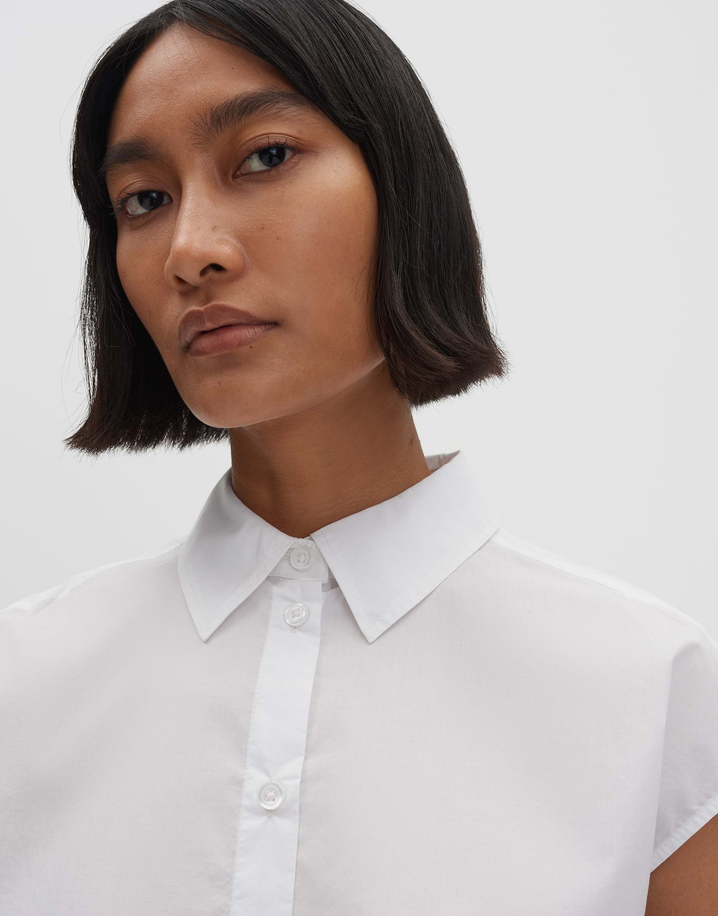 Someday Damenbluse Hemdblusenkragen Kurzarm O-Form