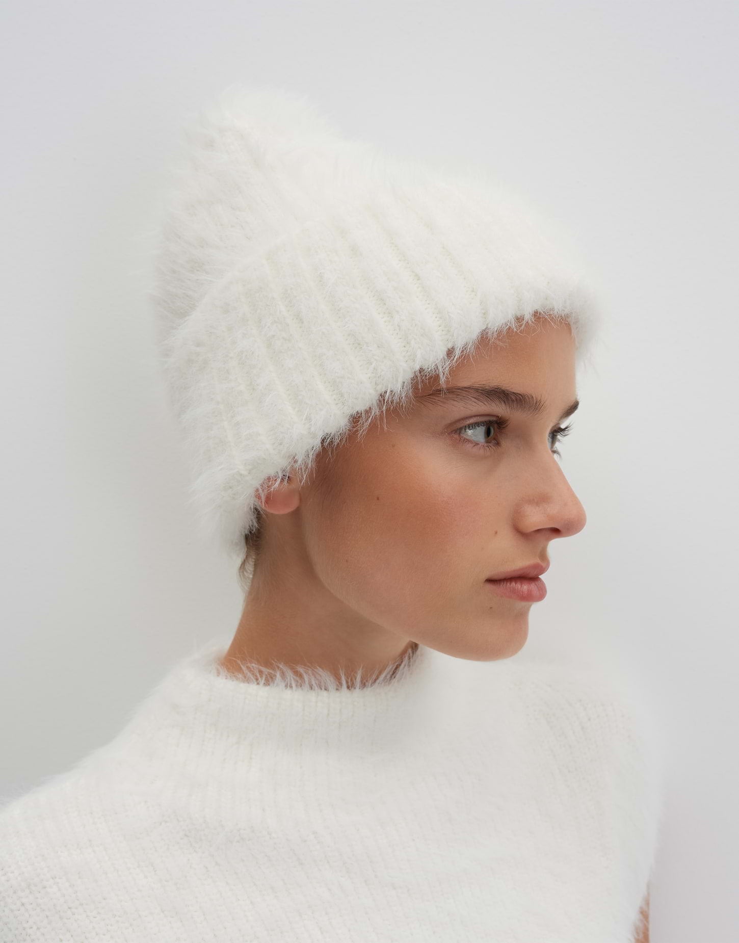 Someday Unisex Strickmütze mit breitem Umschlag wärmend