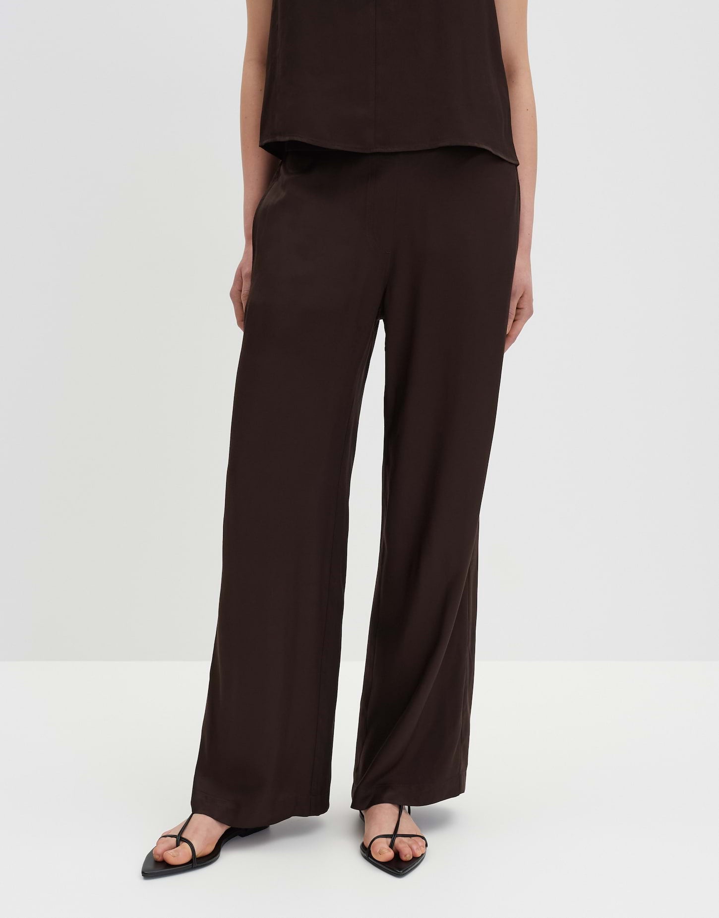 Someday Damen Hose Twillmuster Bequeme Passform Viskose Gummibund