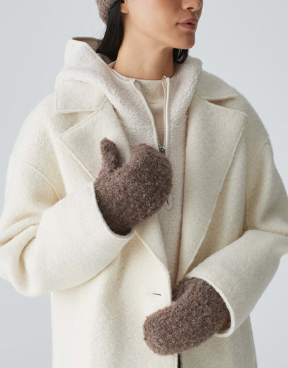 OPUS Strickpullover Damen Strickmuster Rundhalsausschnitt