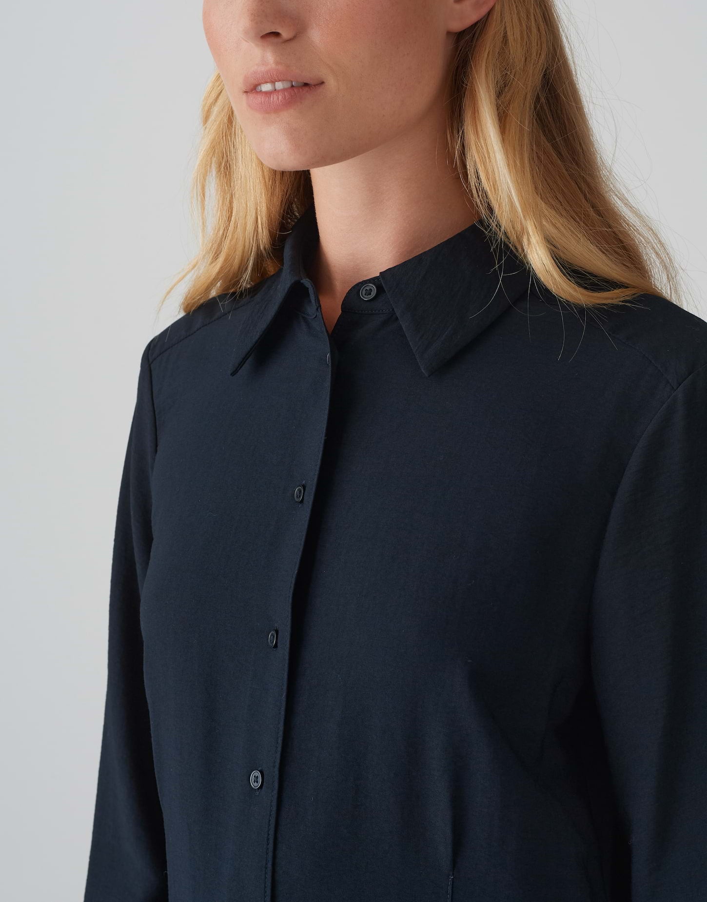 OPUS Blusenshirt Damen Leicht Tailliert Langarm Webware