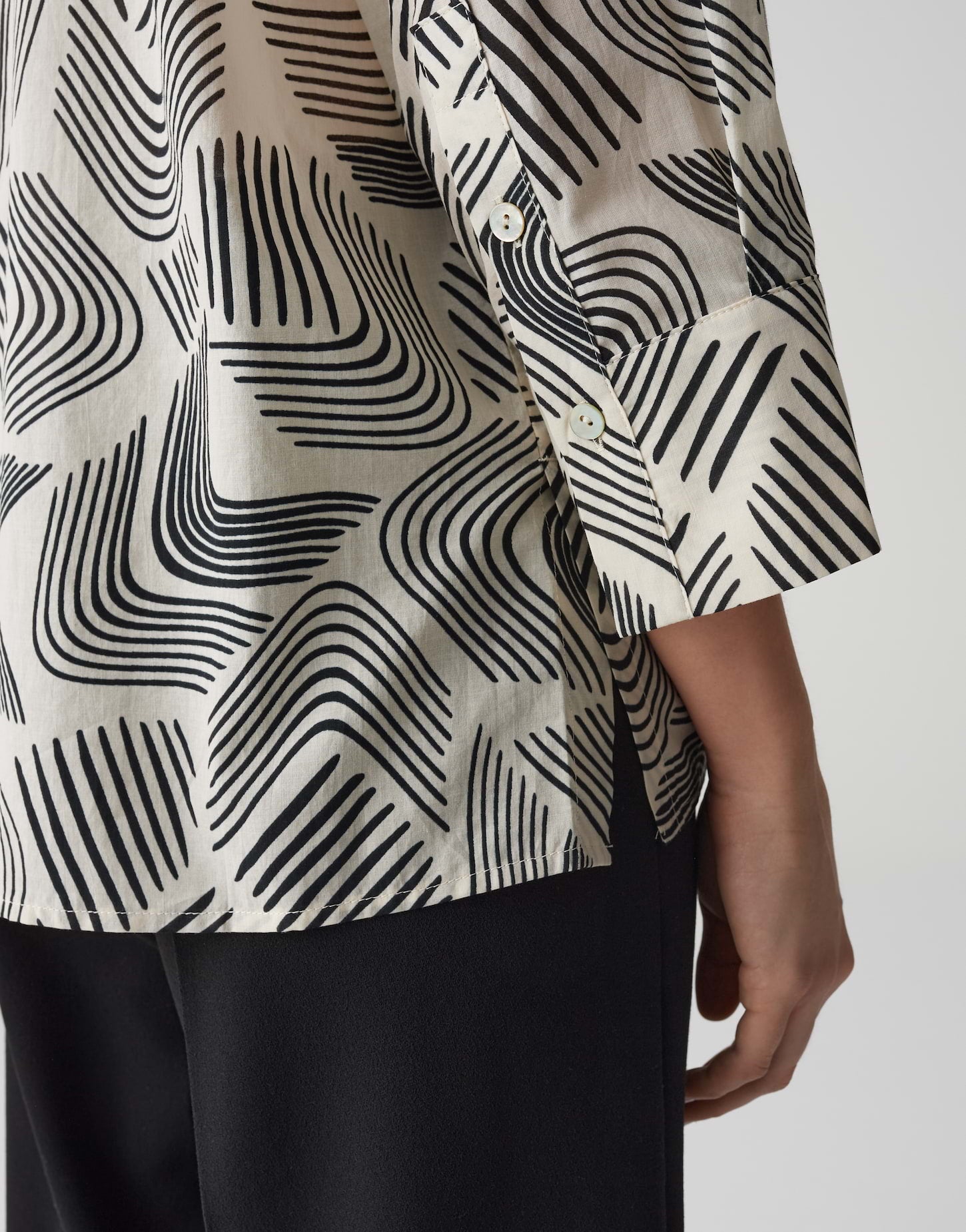 OPUS Lockeres Damen Blusenshirt mit Hemdblusenkragen