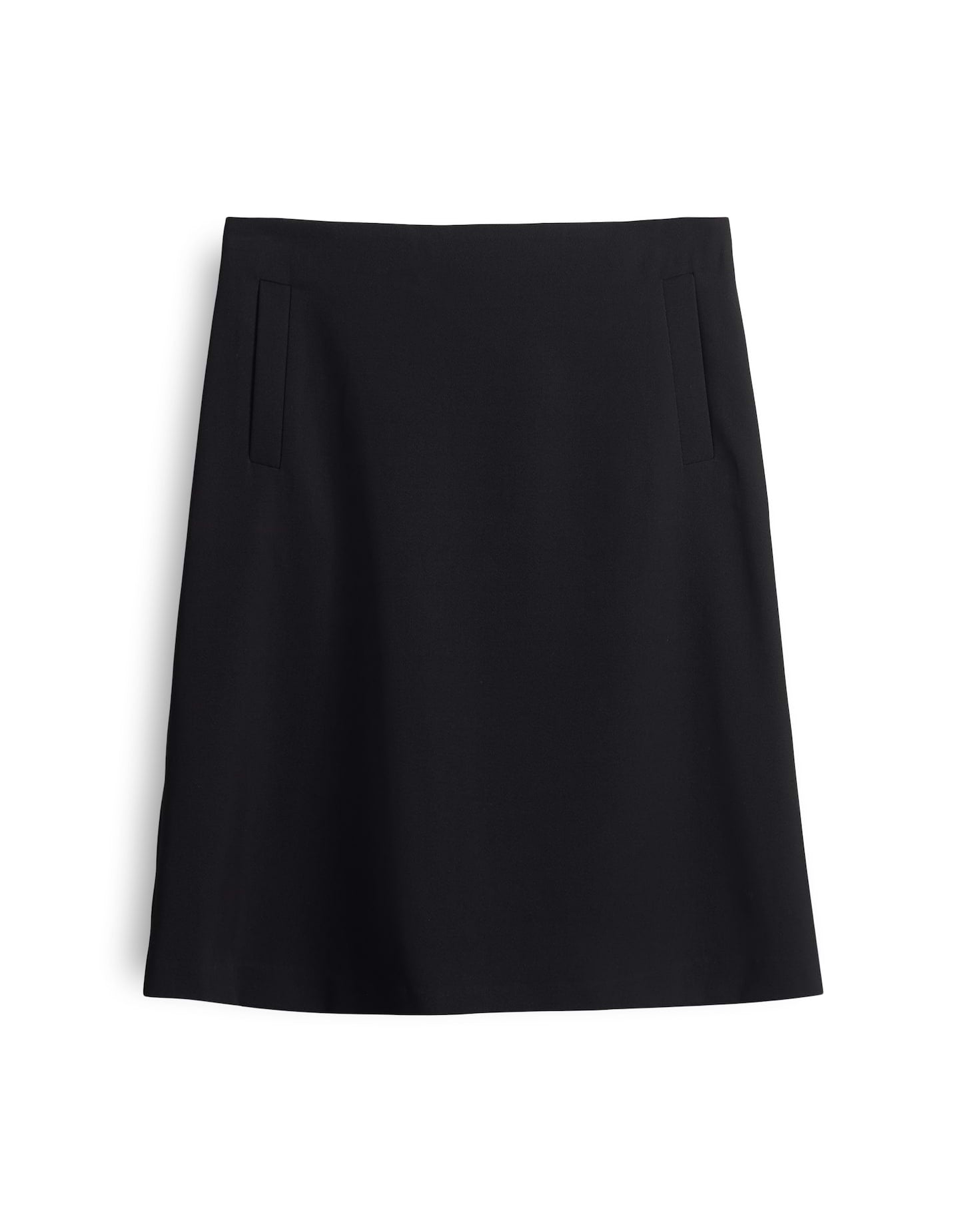 Gerader Schnitt Damen Rock knielang elastischer Bund