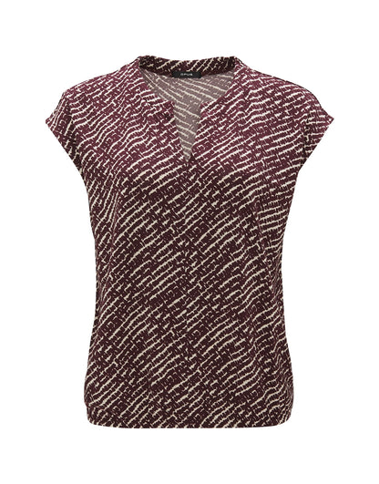 OPUS Basic T-Shirt Damen Basic Fit Viskose Elasthan
