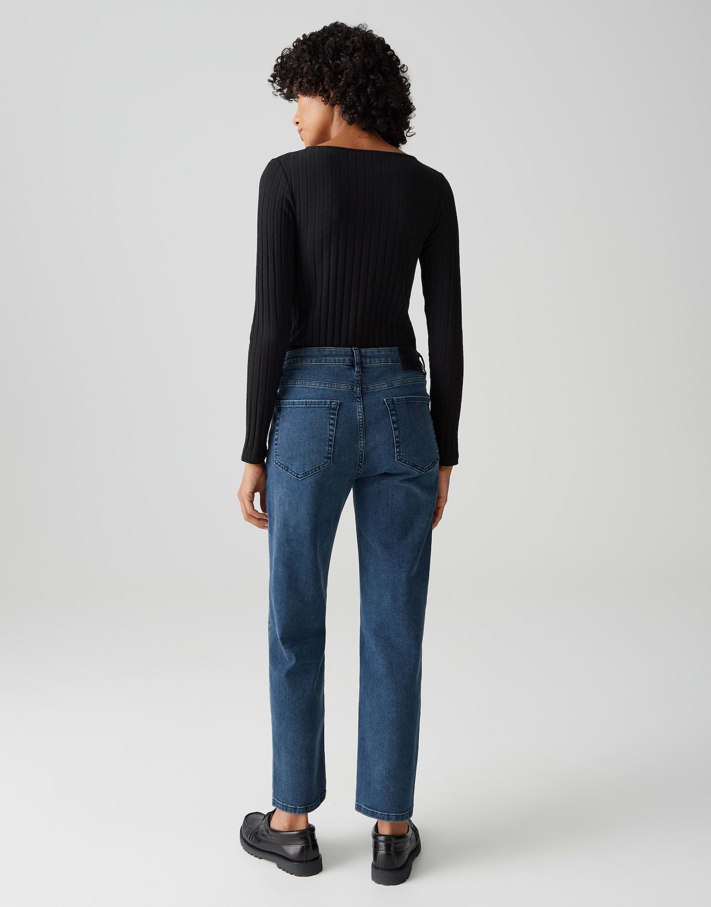 OPUS Damen Jeans Hose Straight Fit Denim Stretch 5-Pocket-Design