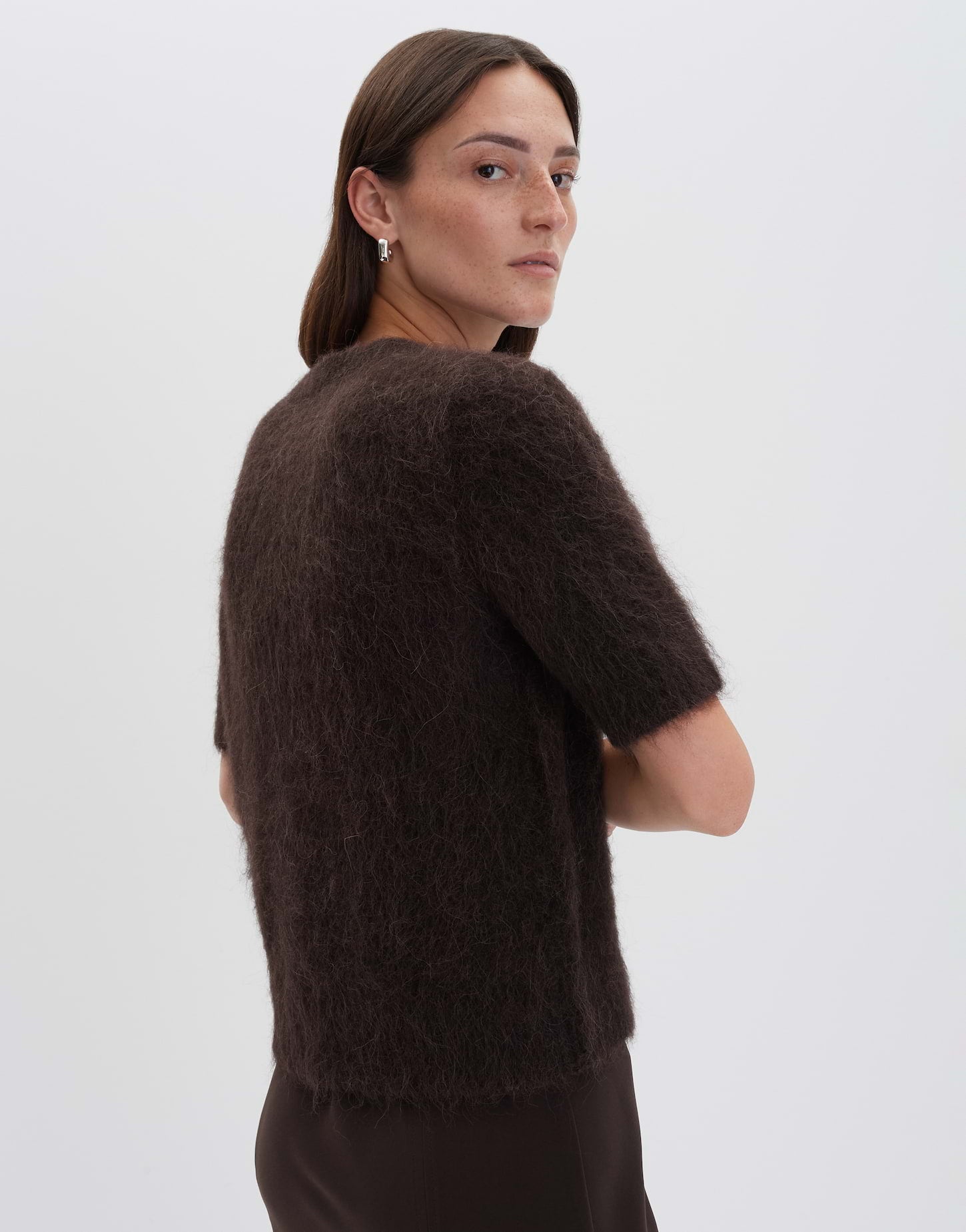 Someday Damen Strickpullover Rundhalsausschnitt Alpaka-Mix
