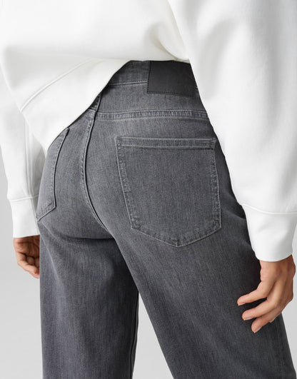 OPUS Mid Rise Damen Jeans Long Crinkle-Effekte