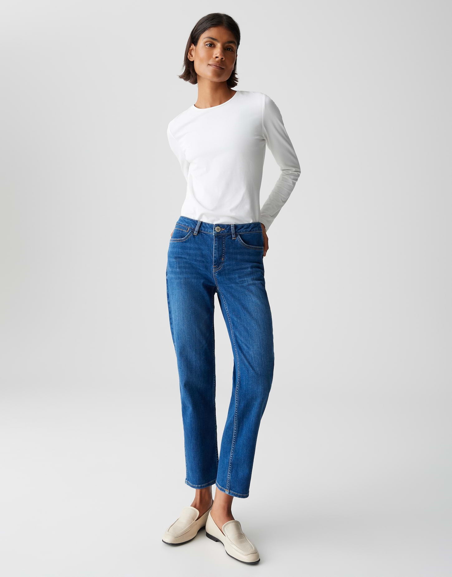 OPUS Authentic Denim Damen Jeans Slim Fit Stretchhose