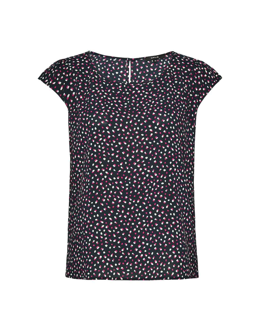 OPUS Blusenshirt Damen mit Punkteprint und Schlitz