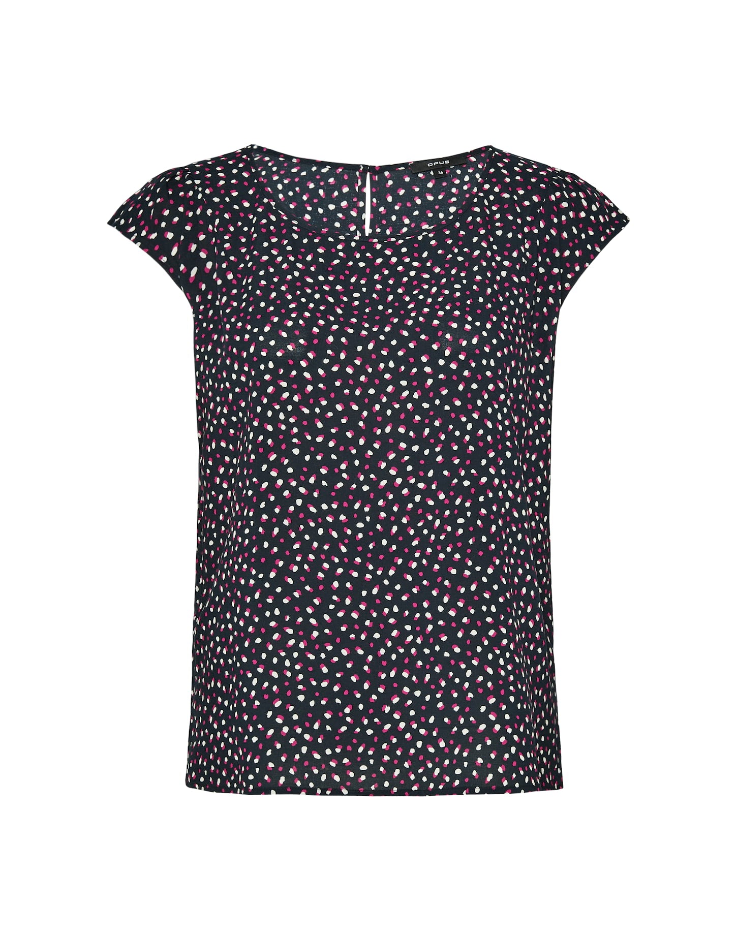 OPUS Blusenshirt Damen mit Punkteprint und Schlitz